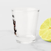 Funny Frenchie Barkeep Custom Schnapsglas (Rechts)