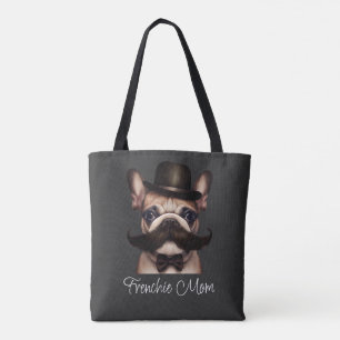 Funny Frenchie Custom Gray Tasche