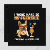 Funny Frenchie French Bulldog Lover Feiertagskarte (Vorne/Hinten)