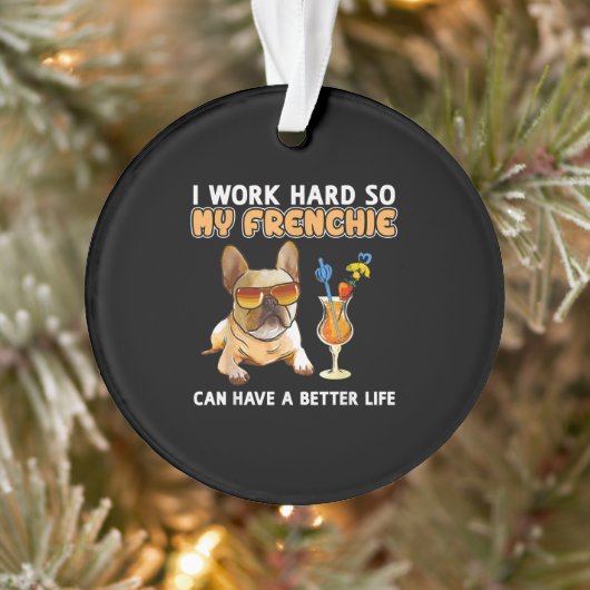 Funny Frenchie French Bulldog Lover Ornament (Baum)