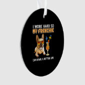 Funny Frenchie French Bulldog Lover Ornament (Vorderseite)