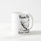 Funny Fresh Hintern Nuggets Hühnereier Kaffeetasse (VorderseiteRechts)