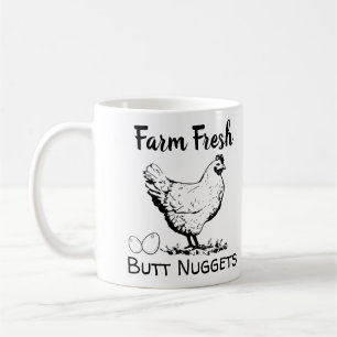 Funny Fresh Hintern Nuggets Hühnereier Kaffeetasse