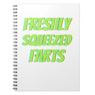 Funny Freshly Squeeze Furzen Notizblock