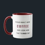 Funny Freud hatte keine Kaffeepsychologie Tasse<br><div class="desc">Beginnen Sie Ihren Tag mit einer Touch Spaß und einer gesunden Koffeindosis! Diese sonderbare Tasse zeigt das freche Zitat: "Freud hatte keinen Kaffee und sah, wie das ausging", das einem der Großen der Psychologie einen spielerischen Node bietet. Egal, ob Sie Therapeut, Psychologe oder einfach jemand sind, der ein gutes, mit...</div>