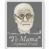 Funny Freud Psychologie Aufkleber (Vorderseite)