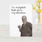 Funny Freud Psychologie Valentine Karte (Gelbe Blume)
