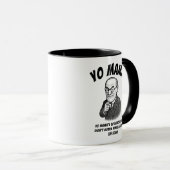 Funny Freud "Yo Mama" Psychology Joke Detached Tasse (VorderseiteRechts)