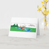 Funny Freudian Slide and Slide Karte (Gelbe Blume)