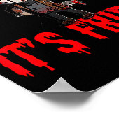 Funny Friday 13th Funny Halloween Horror  Poster (Ecke)