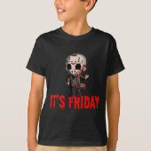 Funny Friday 13th Funny Halloween Horror T-Shirt (Vorderseite)