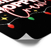 Funny Friday Shopng Crew Christmas Black Shopng Fa Poster (Ecke)