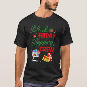 Funny Friday Shopping Crew Weihnachts Black Shoppi T-Shirt