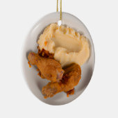 Funny Fried Chicken Pub Weihnachten Keramik Ornament (Rechts)