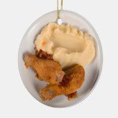 Funny Fried Chicken Pub Weihnachten Keramik Ornament (Links)