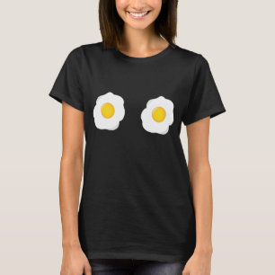 Funny Fried Egg Brüste Flachgekochte Feinschmecker T-Shirt