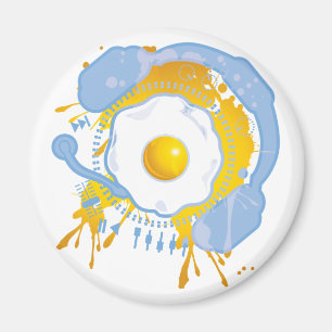 Funny_Fried_Egg Magnet