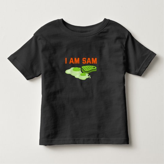 Funny Fried Green Ham and Eggs Days I Bin Sam Kleinkind T-shirt (Vorderseite)