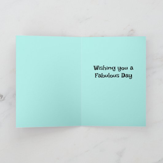 Funny Friend Belated Birthday Card Karte (Innenseite)