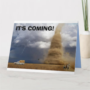 FUNNY FRIEND BIRTHDAYGREETING CARD TORNADO KARTE