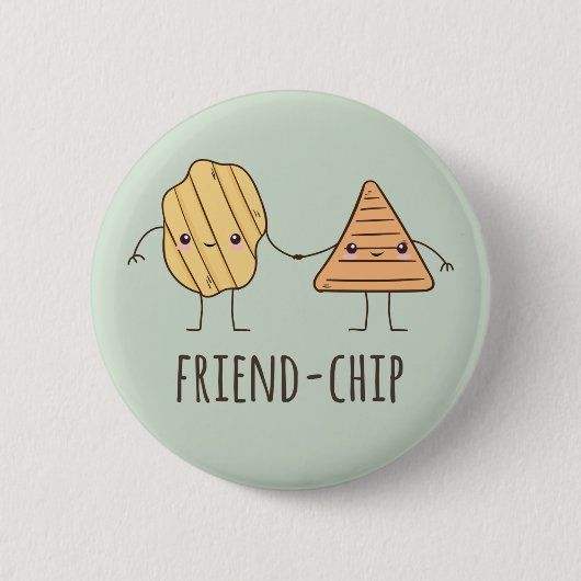 Funny Friend Chip Kartoffelchips Button (Vorderseite)