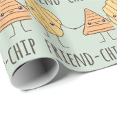 Funny Friend Chip Kartoffelchips Geschenkpapier (Rolleneckpunkt)