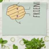 Funny Friend Chip Kartoffelchips Geschirrtuch (Gefaltet)