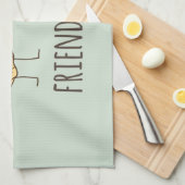 Funny Friend Chip Kartoffelchips Geschirrtuch (Viertel Falte)