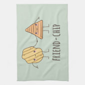Funny Friend Chip Kartoffelchips Geschirrtuch (Vertikal)