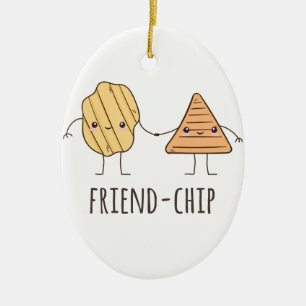 Funny Friend Chip Kartoffelchips Keramik Ornament