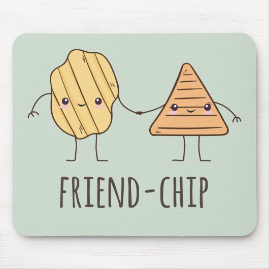 Funny Friend Chip Kartoffelchips Mousepad (Vorne)