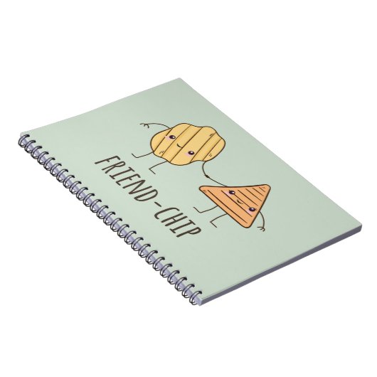 Funny Friend Chip Kartoffelchips Notizblock (Rechte Seite)