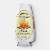 Funny Friend Marshmallow Camping Zitat Flaschenkühler (Vorderseite)