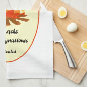 Funny Friend Marshmallow Camping Zitat Küchentuch (Viertel Falte)