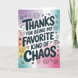 Funny Friend Thank You Card Karte