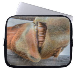 Funny Friendly Horse Muzzle and Teeth Laptopschutzhülle