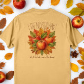 Funny Friendsgiving Fall Apple Cozy Foodie Friends Tri-Blend Shirt