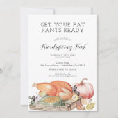 Funny Friendsgiving Fest Einladung (Vorderseite)