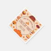 Funny Friendsgiving Party Tableware Serviette (Ecke)