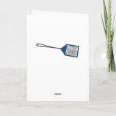 Funny Friendship Card, Fly on Pence's Head Bad Day Karte (Rückseite)