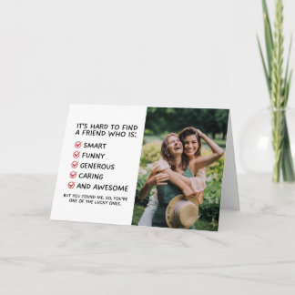 Funny Friendship Card für den besten Freund Feiertagskarte