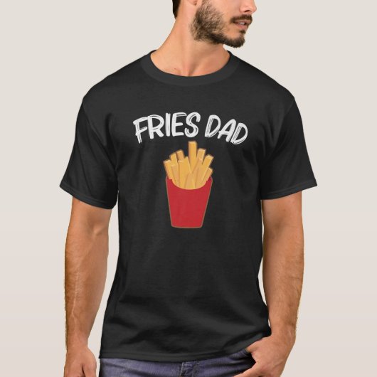Funny Fries für Vater Pater Potato Fry Fast Food B T-Shirt (Vorderseite)