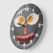 Funny Frigs Eggs Kitchen Wall Clock Große Wanduhr (Winkel)