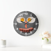 Funny Frigs Eggs Kitchen Wall Clock Große Wanduhr (Zuhause)