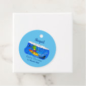Funny frilled Halslizard Surfing Cartoon Geschenkanhänger (Beispiel)