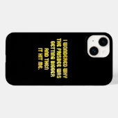 Funny Frisbee Joke Case-Mate iPhone Hülle (Rückseite (Horizontal))