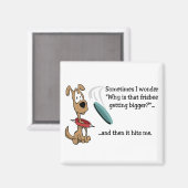 Funny Frisbee Magnet (Vorderseite/Rückseite)