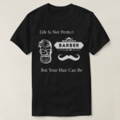Funny Frisber Zitat Frisur Cooler Friseur T-Shirt (Design vorne)