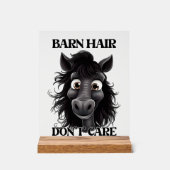 Funny Friseur - Kunst Acrylschild (Vorderseite)