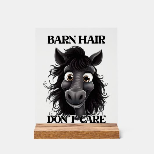 Funny Friseur - Kunst Acrylschild (Vorderseite)